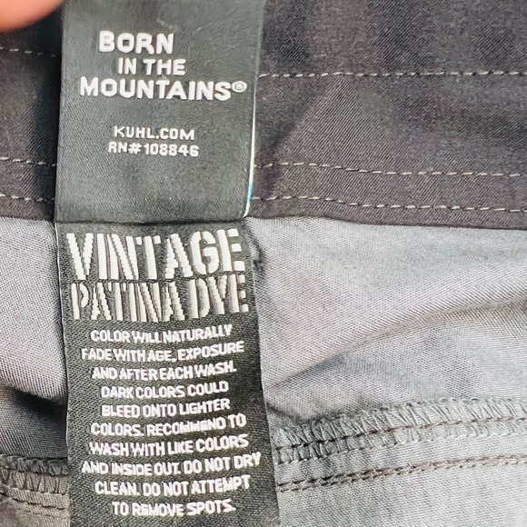 KÜHL Revolvr Pants Men's 36x30 Ink Black Tapered Fit Style 5232 UberKuhl Hiking - Picture 10 of 13